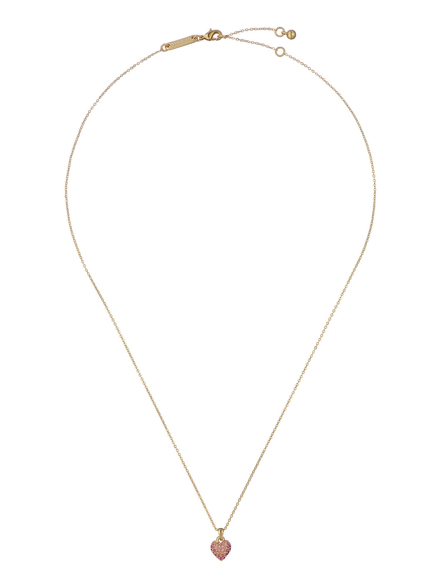 Adorina Crystal Sweetheart Pendant Neck Gold