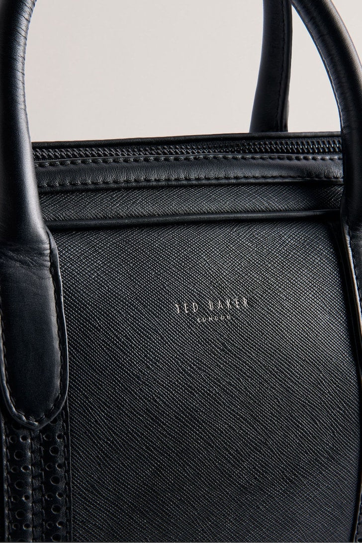 Conley Saffiano Leather Document Bag Black