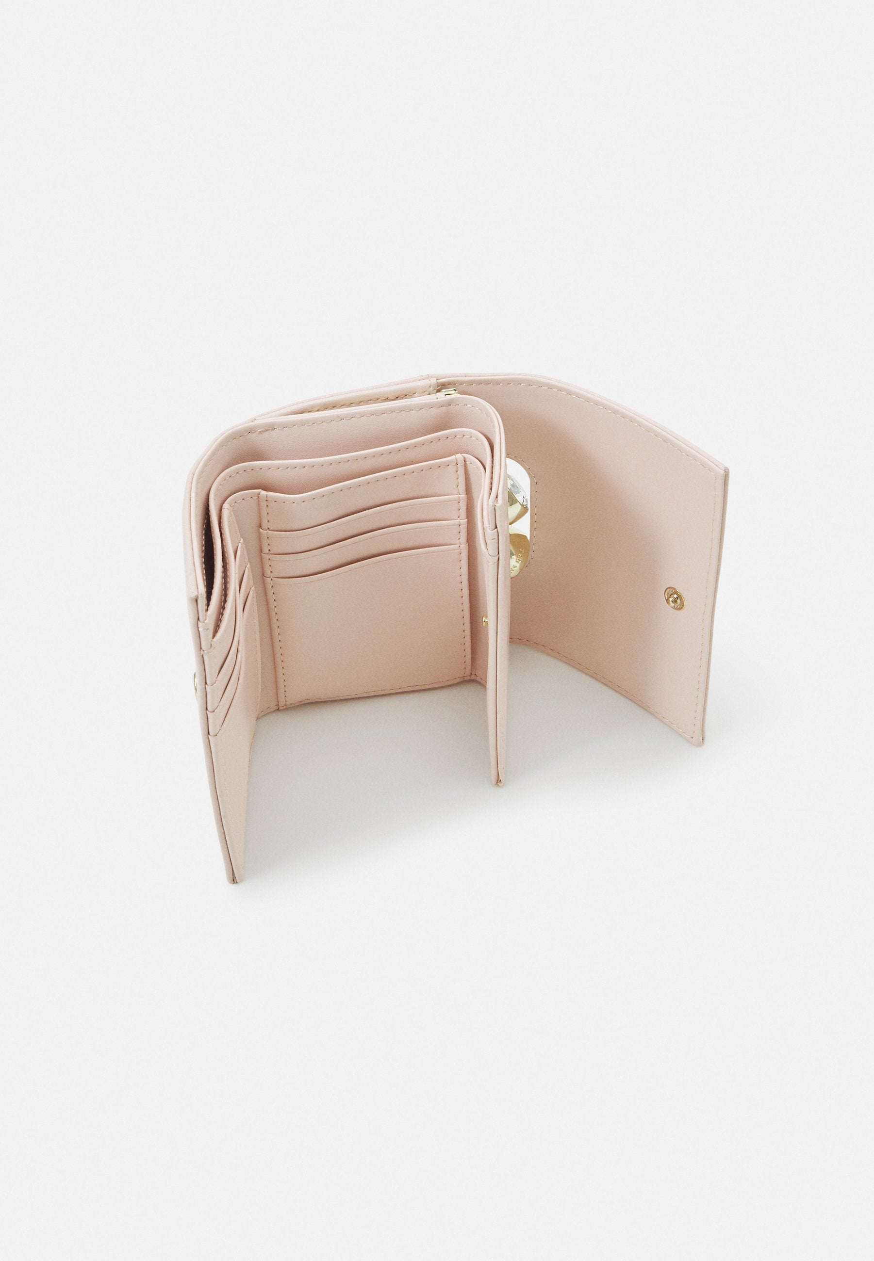 Rosiela Small Crystal Bobble Leather Purse Lt-Pink