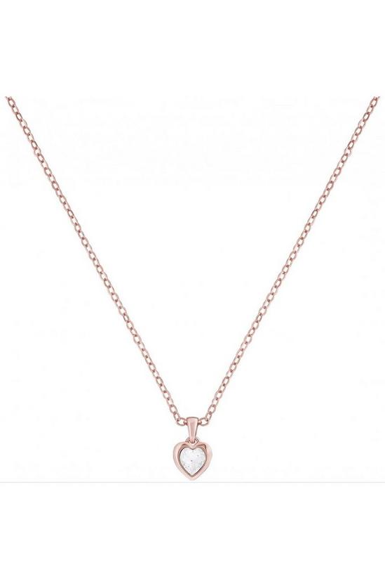 Hannela Crystal Heart Pendant Rose Gold