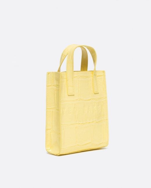 Gatocon Mini Croc Detail Icon Bag Lt-Yellow