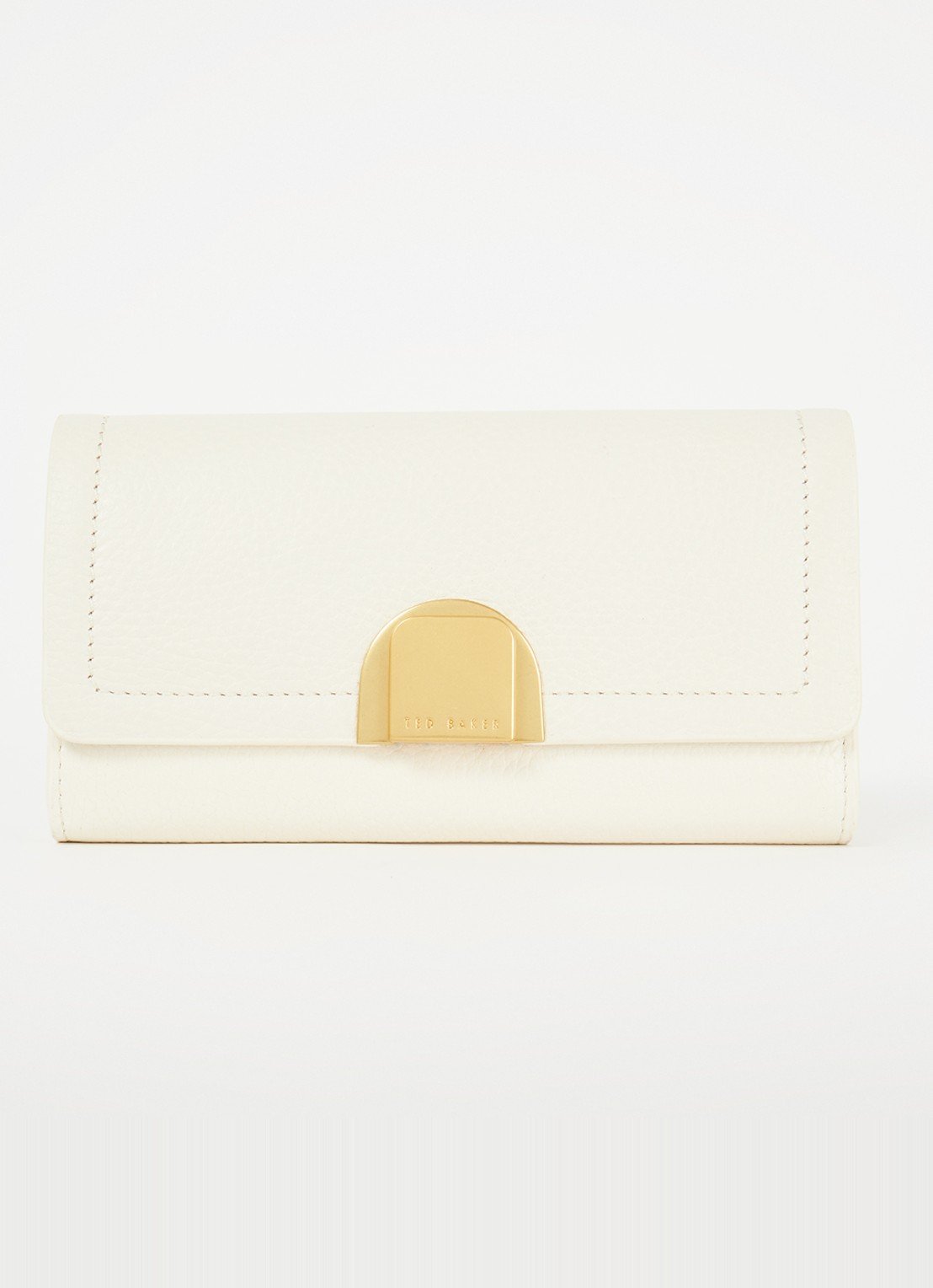 Imieldi Lock Detail Fold Over Purse Ivory