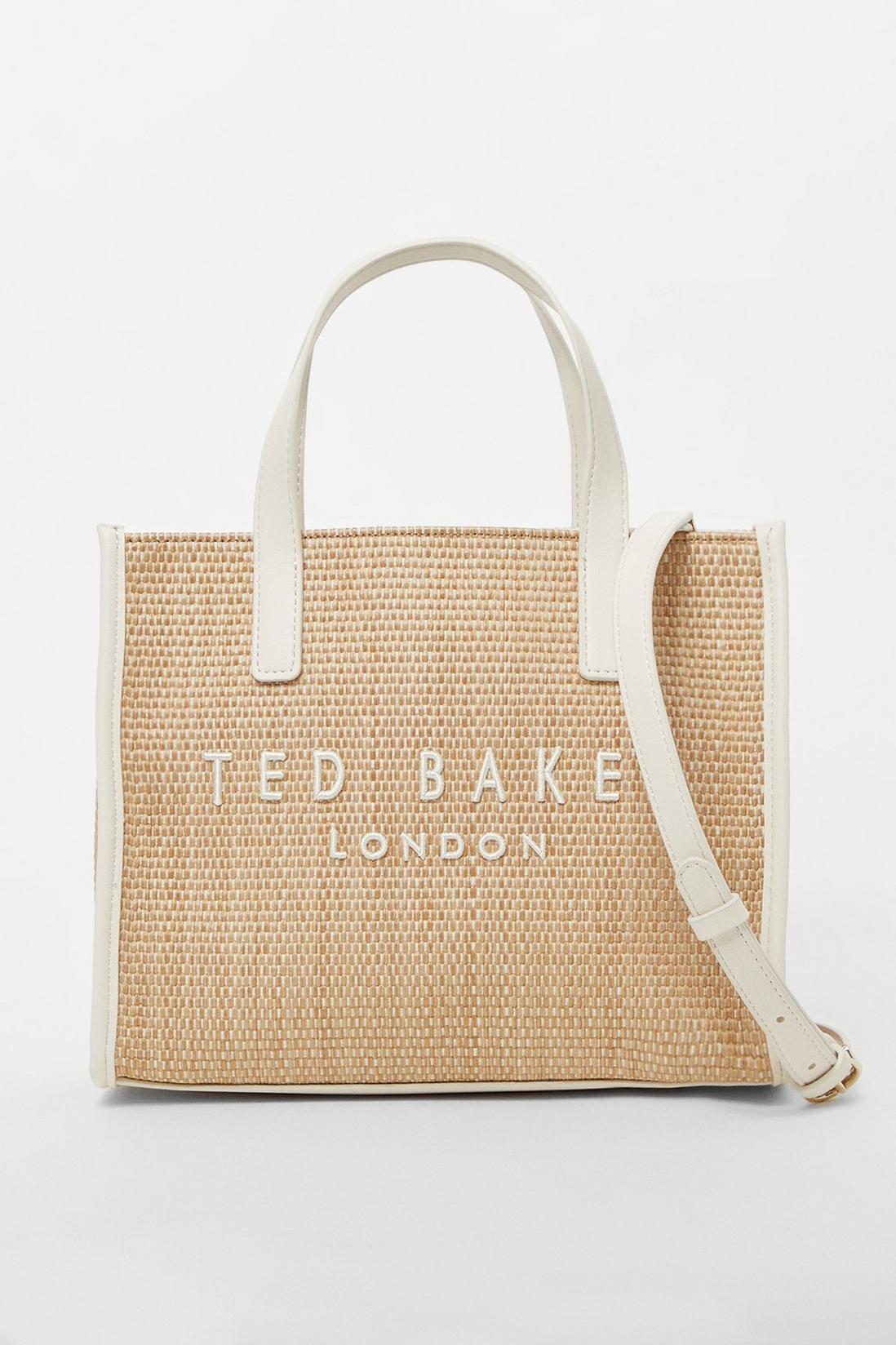 Paolina Straw Icon Bag Ecru