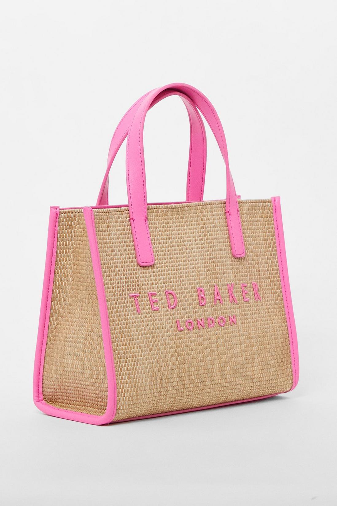 Paolina Straw Icon Bag Brt-Pink