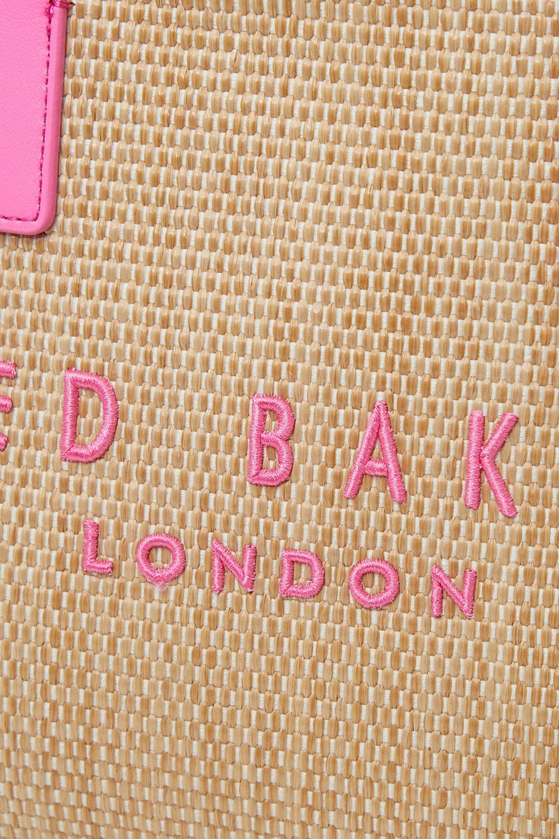 Paolina Straw Icon Bag Brt-Pink
