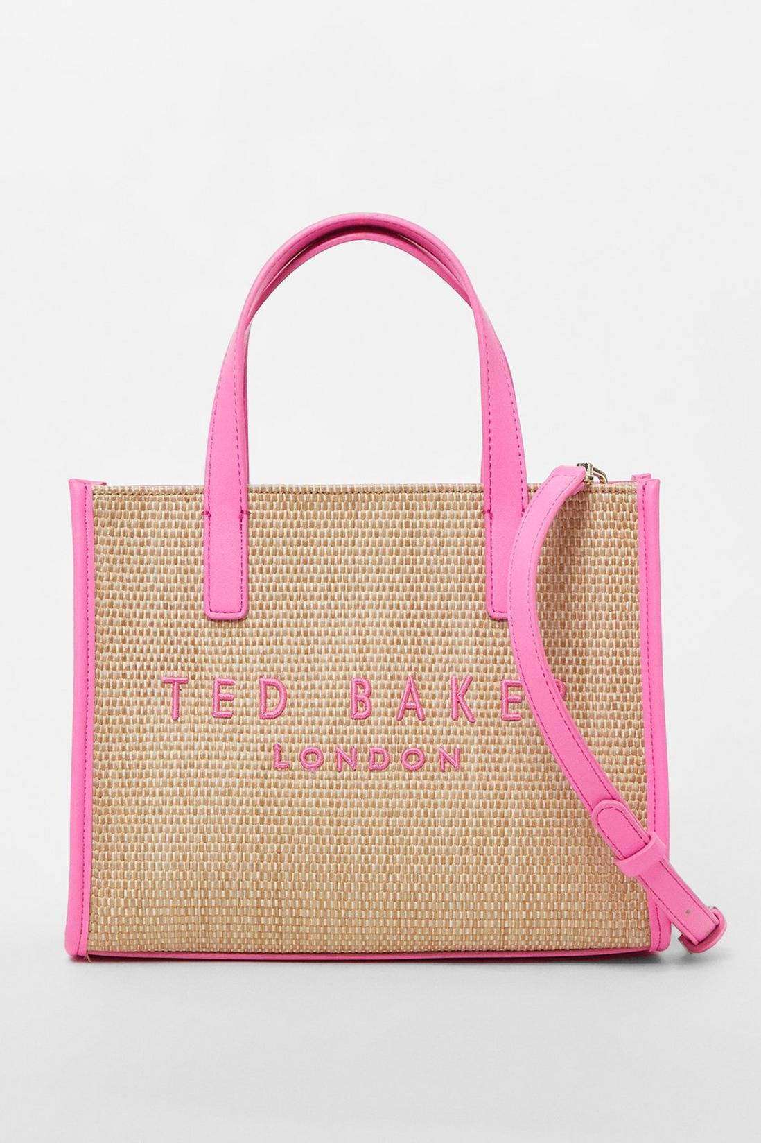 Paolina Straw Icon Bag Brt-Pink